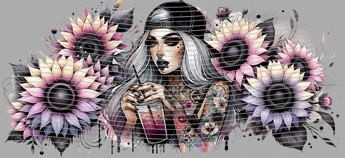 16oz Sunflower Girl-SU-363